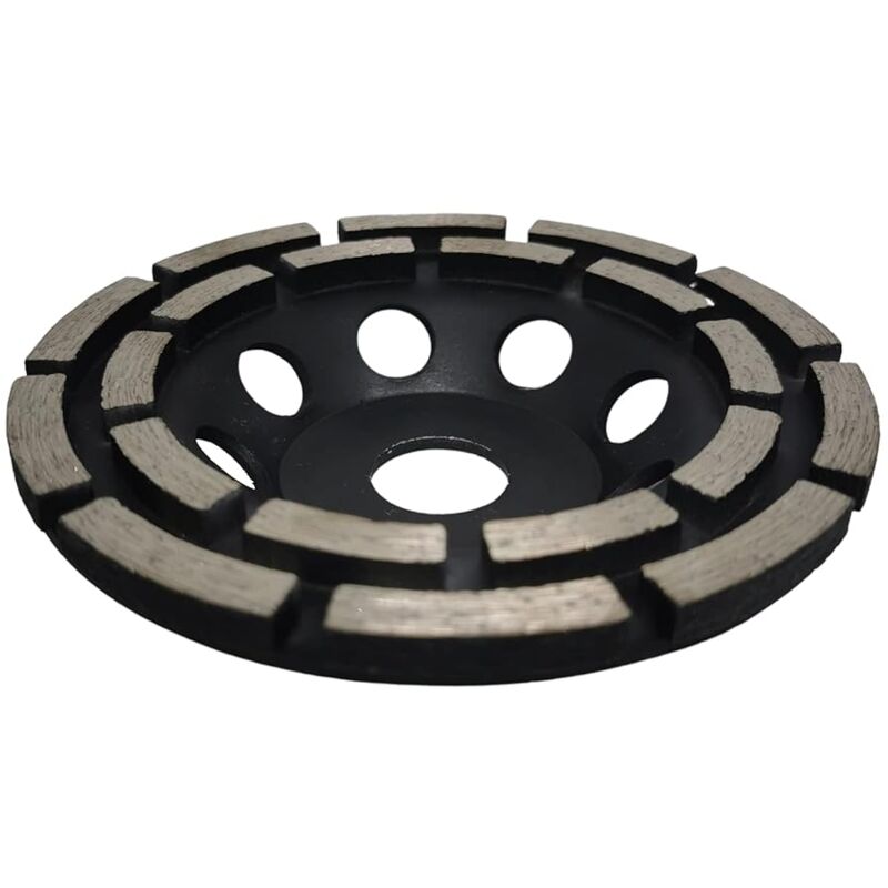 Diamond Grinding And Sanding Disc, 125Mm X 22.23Mm Double ROw Diamond Abrasive Wheel, For Grinding Screed, V1188-MS-227-2001