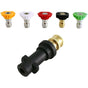 Pressure Washer Adapter, To 1/4" Quick Connect For Karcher K2-K7, With 5 Pressure Washer Nozzle Tips, V1188-MS-227-2008