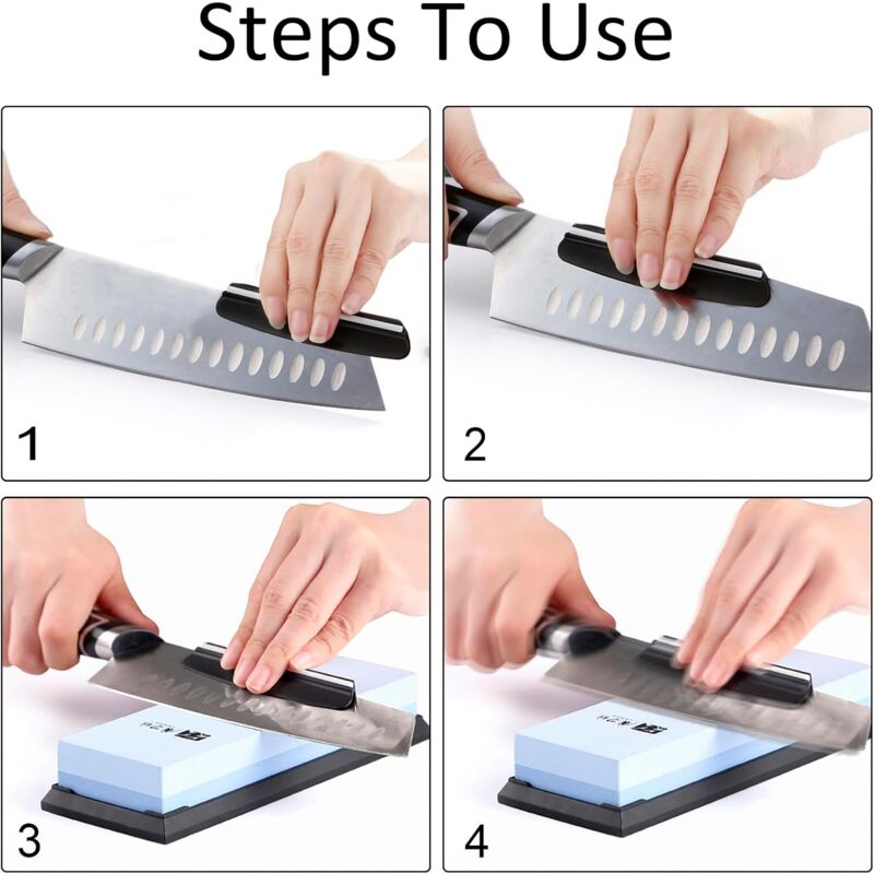 Knife Sharpening Guide Sanding Aid Angle Guide Sharpening Tools For Sharpening On Whetstone 2 Pieces Black V1188-MS-227-2009