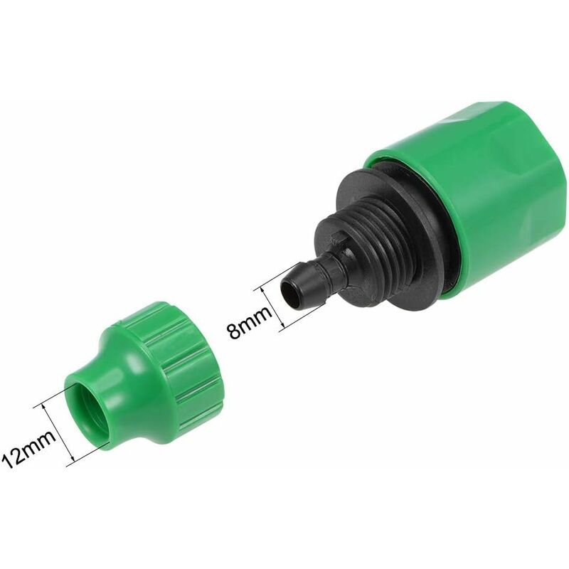 Quick Connector Hose Pipe Adapter 8Mm Inner Diameter Pipe Fitting For Garden Irrigation System 5 pcs V1188-MS-227-2011