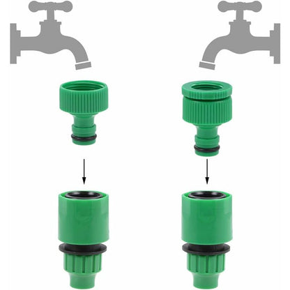 Quick Connector Hose Pipe Adapter 8Mm Inner Diameter Pipe Fitting For Garden Irrigation System 5 pcs V1188-MS-227-2011