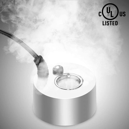 Fogger 24V Metal Ultrasonic Mist Maker Fogger For Pond, Aquarium, Garden, Halloween Eu Plug (Silver) V1188-MS-227-2014