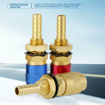 Quick Connector, 3 pcs 8Mm Water Cooled Welding Connector Gas Adapter For Tig Welding Torch V1188-MS-227-2016