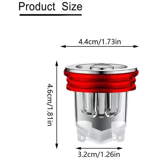 Shower Floor Drain, 2 Pack, Odor Resistant Connector, Bathroom Shower Drain Without Filter For Bathroom V1188-MS-227-2019