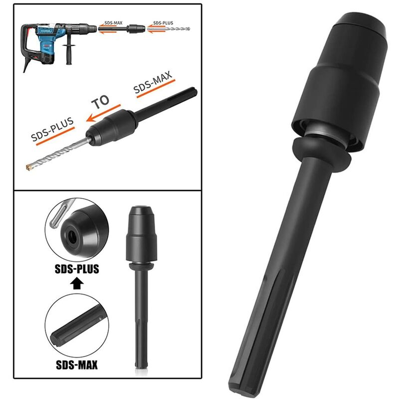 Sds Max To Sds Plus Adapter For ROtary Hammers, Sds Max To Sds Plus Drill Quick Change Tool, Chuck Adapter V1188-MS-227-2031