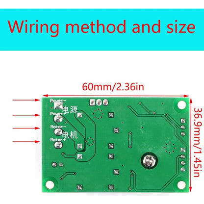 Speed Regulator 12V,Dc Motor Speed Controller (Pwm) Adjustable Reversible Switch Dc Speed, 6V 12V 24V Dc V1188-MS-227-2032