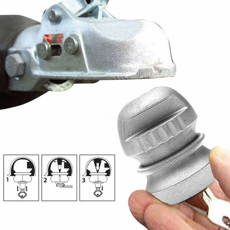 Trailer Hitch Lock Anti-Theft Ball Coupling, Trailer Parts V1188-MS-227-2034
