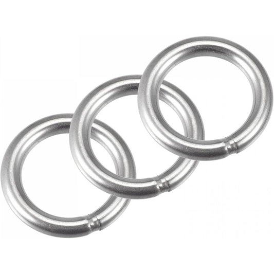 Welded Ring Stainless Steel 304 50Mm External Diameter 8Mm Thickness 3 pcs V1188-MS-227-2038