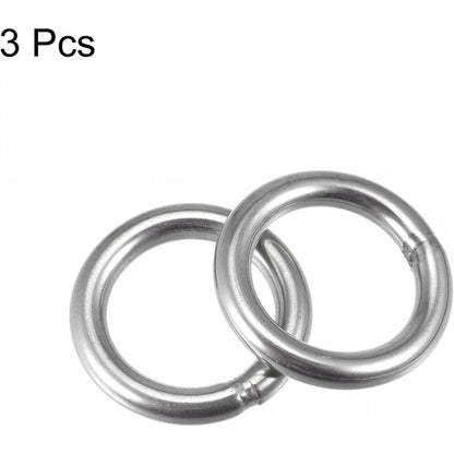 Welded Ring Stainless Steel 304 50Mm External Diameter 8Mm Thickness 3 pcs V1188-MS-227-2038