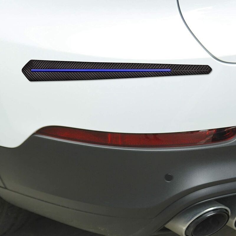 2 pcs Car Bumper Protector Strips, Universal Car Sticker Bumper Protection Front Rear Edge Anti-Collision V1188-MS-227-2043