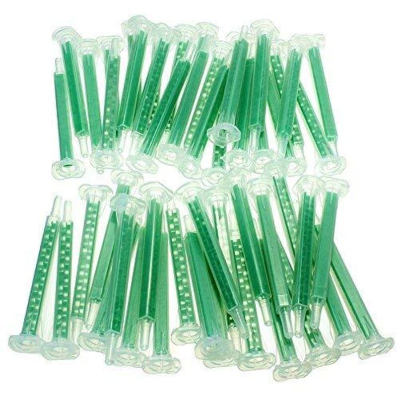 Werse 50 pcs F6-16 Green Ab Glue Mixing Tube Static Mouth Section 16 Nozzles V1188-MS-227-2045