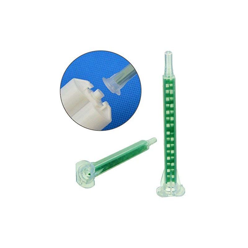 Werse 50 pcs F6-16 Green Ab Glue Mixing Tube Static Mouth Section 16 Nozzles V1188-MS-227-2045