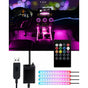 Car Interior LED Lights - Car Interior Lamp, 48 LED Car Strip Lights With Wireless Remote Control, Upgraded V1188-MS-227-2052