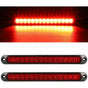 2 pcs 12V 15 LED Trailer Brake Tail Light Bar Waterproof Rear Lights Running Lights Identification Light For V1188-MS-227-2053