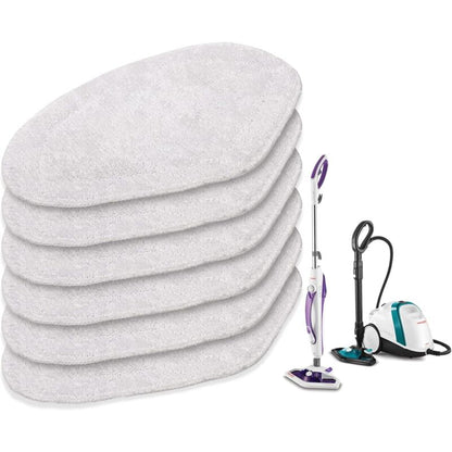 Reusable Microfiber Replacement Pads Compatible With Polti Vaporetto Washable Steam Cleaner Refill Pads (6 V1188-MS-227-2054