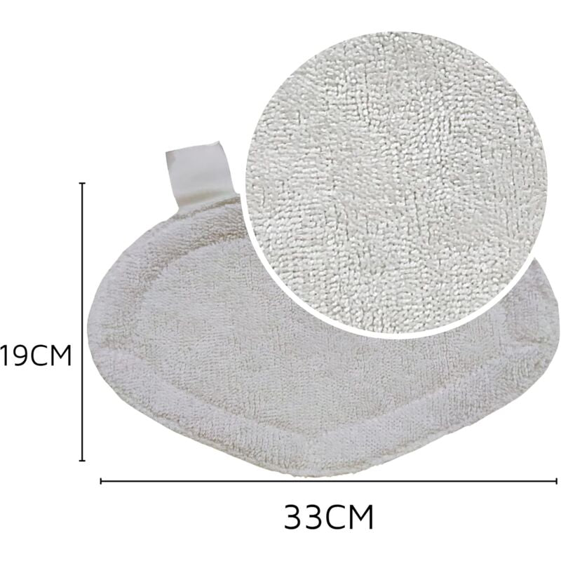 Reusable Microfiber Replacement Pads Compatible With Polti Vaporetto Washable Steam Cleaner Refill Pads (6 V1188-MS-227-2054