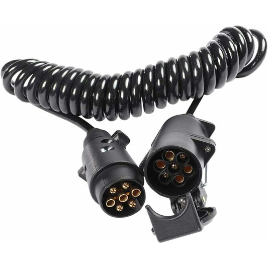 7 Pin Trailer Socket And Plug With 2M Extension Cable Connector For Towing Hitch Caravan Vehicle Truck V1188-MS-227-2057