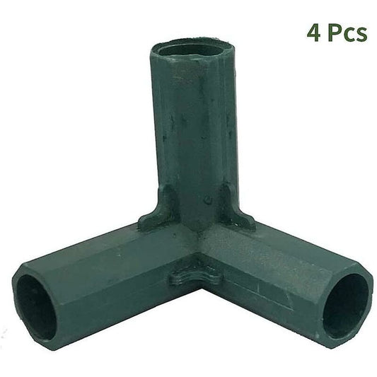 4 pcs Garden Frame Corner Connector 3 Way Corner Connector Greenhouse Frame Corner Connector Furniture V1188-MS-227-2058