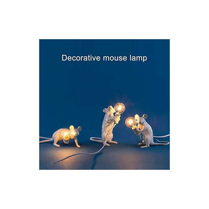 Table Lamp Mouse Shape Resin Desk Lamp Bedside Lamp Light Home Bedroom Decor E12 Base V1188-MS-227-2065