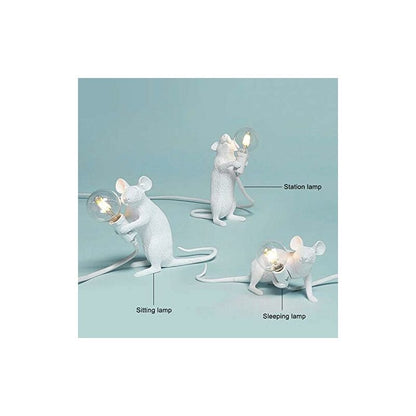 Table Lamp Mouse Shape Resin Desk Lamp Bedside Lamp Light Home Bedroom Decor E12 Base V1188-MS-227-2065