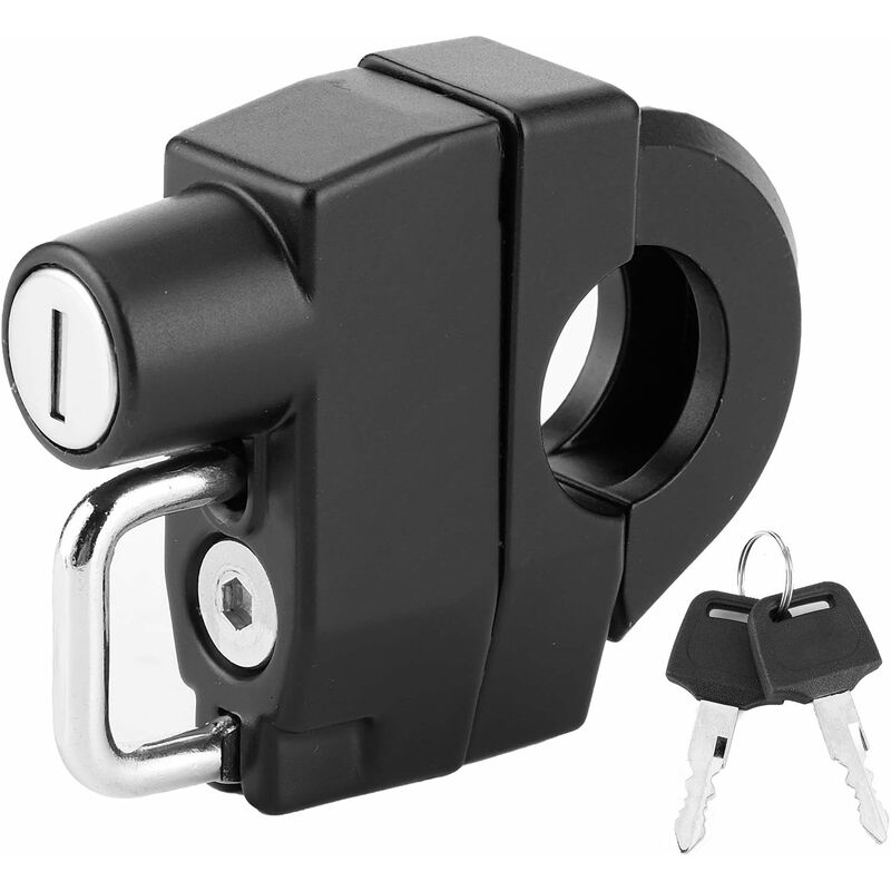 Helmet Lock, Universal Motorcycle Helmet Lock With Key Riding Accessory For,Suitable For 2.2-2.8Cm Handle V1188-MS-227-2066