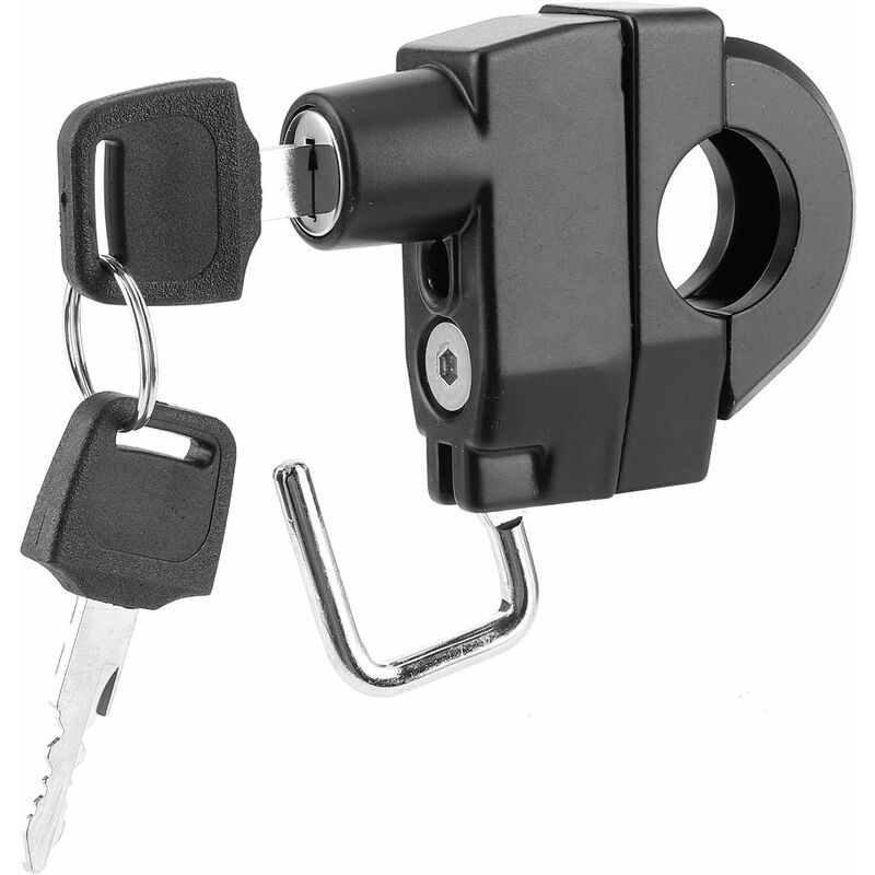 Helmet Lock, Universal Motorcycle Helmet Lock With Key Riding Accessory For,Suitable For 2.2-2.8Cm Handle V1188-MS-227-2066