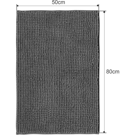 Non-Slip Chenille Bath Mat Super Absorbent And Machine Washableable For Bathroom, Shower, Bathtub Or As A V1188-MS-227-2068