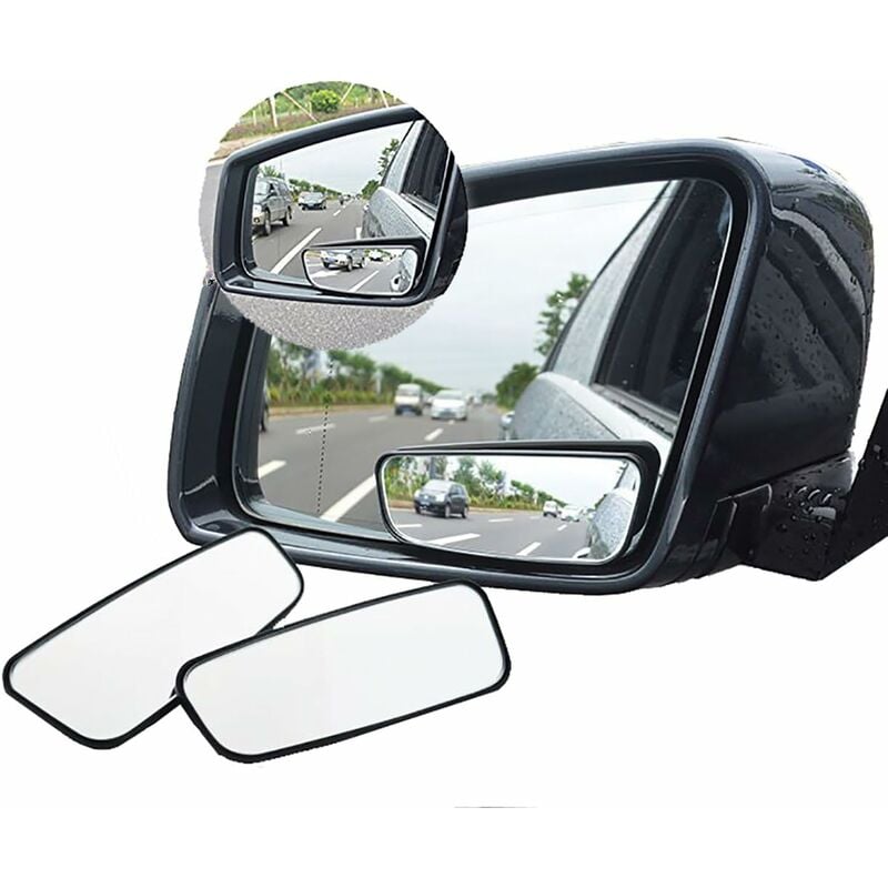 360 degrees ROtate Blind Spot Mirror,Adjustable Wide Angle Rearview Mirror Hd Glass Convex Side View Mirror V1188-MS-227-2070