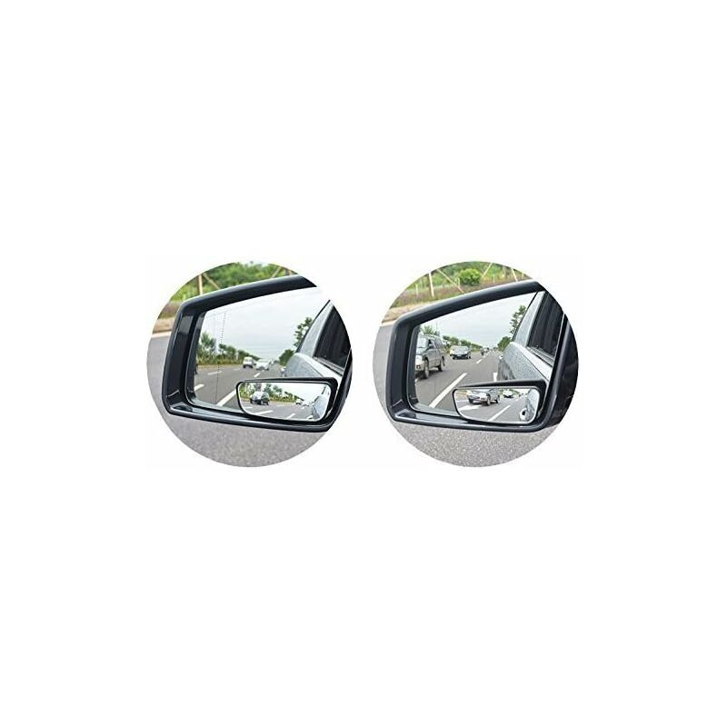 360 degrees ROtate Blind Spot Mirror,Adjustable Wide Angle Rearview Mirror Hd Glass Convex Side View Mirror V1188-MS-227-2070