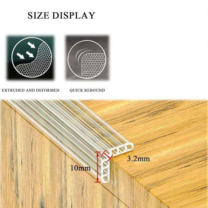 5 Meters Table Corner Protection Strip, Transparent Furniture Corner Protector, Pre-Adhesive Edge Protector V1188-MS-227-2071