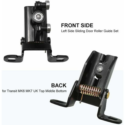 3 pcs Set Left Sliding Door Guide ROllers For Transit Mk6 Mk7 Left 1667675 (Top + Middle + Bottom) V1188-MS-227-2072