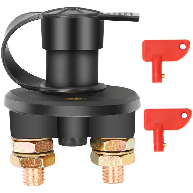 Isolator Switch 12V/24V Battery Isolator Disconnect Max 200A For Car, Truck, Boat, Vehicles Power Cut Off V1188-MS-227-2077