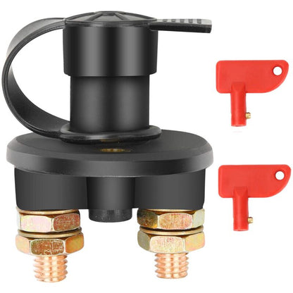Isolator Switch 12V/24V Battery Isolator Disconnect Max 200A For Car, Truck, Boat, Vehicles Power Cut Off V1188-MS-227-2077
