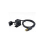Din Hella Motorcycle Dual Usb Charger Socket Power Adapter 2.1A With 1.8M Cable For Phone / Iphone / Gps V1188-MS-227-2078