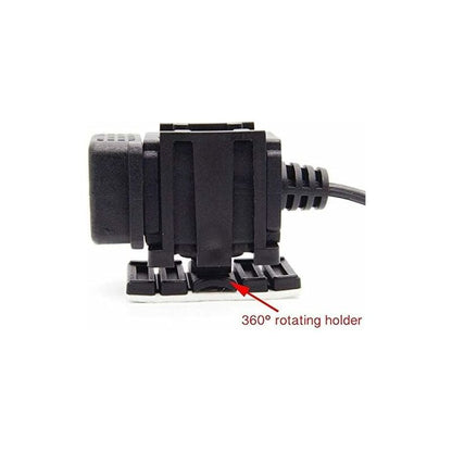 Din Hella Motorcycle Dual Usb Charger Socket Power Adapter 2.1A With 1.8M Cable For Phone / Iphone / Gps V1188-MS-227-2078
