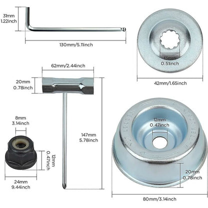 Universal Brushcutter Head Nut Kit, For Thermal Brushcutter, Stihl, Echo, Ryobi Head V1188-MS-227-2084