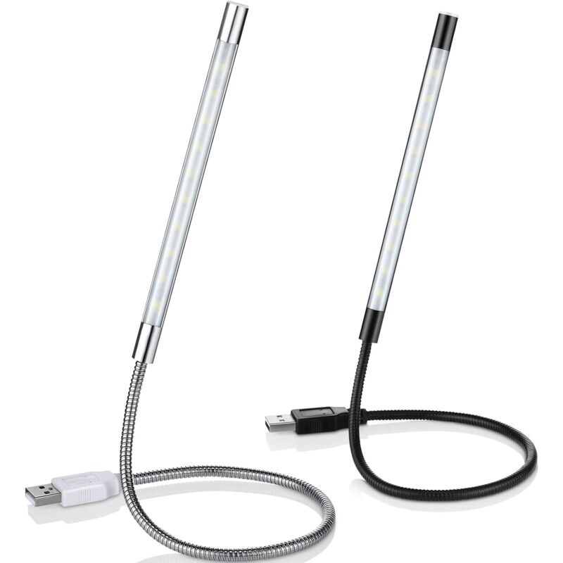 2 Pieces Usb LED Reading Lights Stick Flexible Usb Book Light Dimmable LED Usb Light Touch Gooseneck For V1188-MS-227-2089