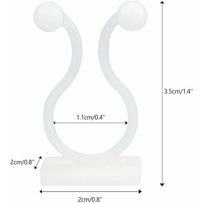 100 pcs Climbing Plant Support Clip, Wall Plant Clip, Vine Wall Clip, Clip For Climbing Plants -White V1188-MS-227-2092
