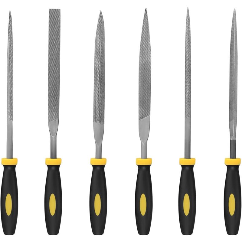 6 Pieces File Set, Files And Rasps, Needle Files, Diamond Rasp Files For Wood/Metal/Workshop/Plastics Repair V1188-MS-227-2094