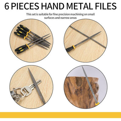6 Pieces File Set, Files And Rasps, Needle Files, Diamond Rasp Files For Wood/Metal/Workshop/Plastics Repair V1188-MS-227-2094
