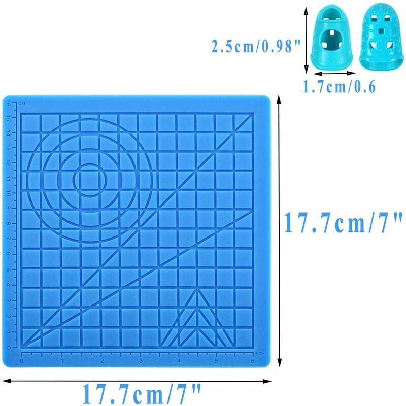 3D Printing Pen Mat, 3D Pen Silicone Mat With Multi-Shaped Base Art Craft And 2 Silicone Caps For Kids, V1188-MS-227-2097