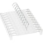 10 Pack Skirt Hangers, Trouser Hangers, With 2 Adjustable Non-Slip Clips, For Hanging Pants, Socks, Skirts - V1188-MS-227-2103