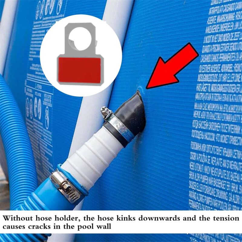2 Pack Pool Hose Holders - Pool Hose Accessories With Anti-Puncture, Anti-Tear, Anti-Strain (30-37Mm) V1188-MS-227-2112