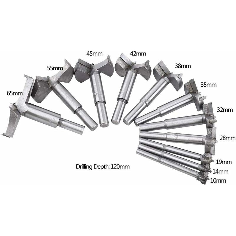 Forstner Wood Drill Bit Cemented Carbide Forstner Bits Flat Hole Saw Drilling Tool (35Mm) V1188-MS-227-2117