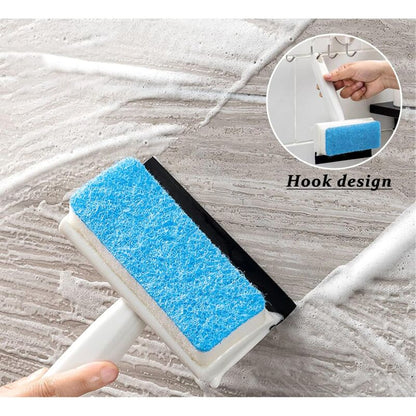 2 In 1 Cleaning Brush, Window Squeegee With Sponge, Cleaning Tools For Mirrors, Windows, Tiles, Car Glass V1188-MS-227-2120
