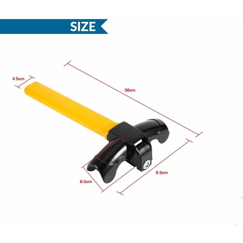 Car Steering Wheel Lock, Steering Wheel Lock, T-Bar Steering Wheel Lock For Car Universal Steering Wheel V1188-MS-227-2121