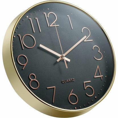 12 Inch Silent Non Ticking Wall Clock Modern Battery Operated Wall Clock Easy To Read Decor For Kitchen, V1188-MS-227-2122