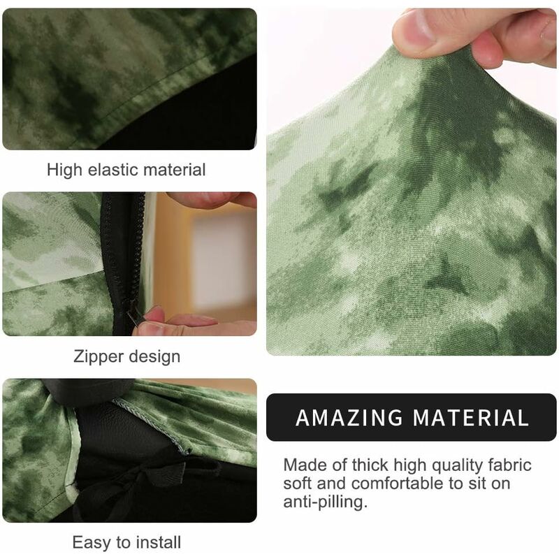 Universal Stretch Office Chair Cover Microfiber Washable Printed Office Chair Cover Stretch Armchair Covers V1188-MS-227-2127