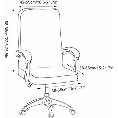 Universal Stretch Office Chair Cover Microfiber Washable Printed Office Chair Cover Stretch Armchair Covers V1188-MS-227-2127