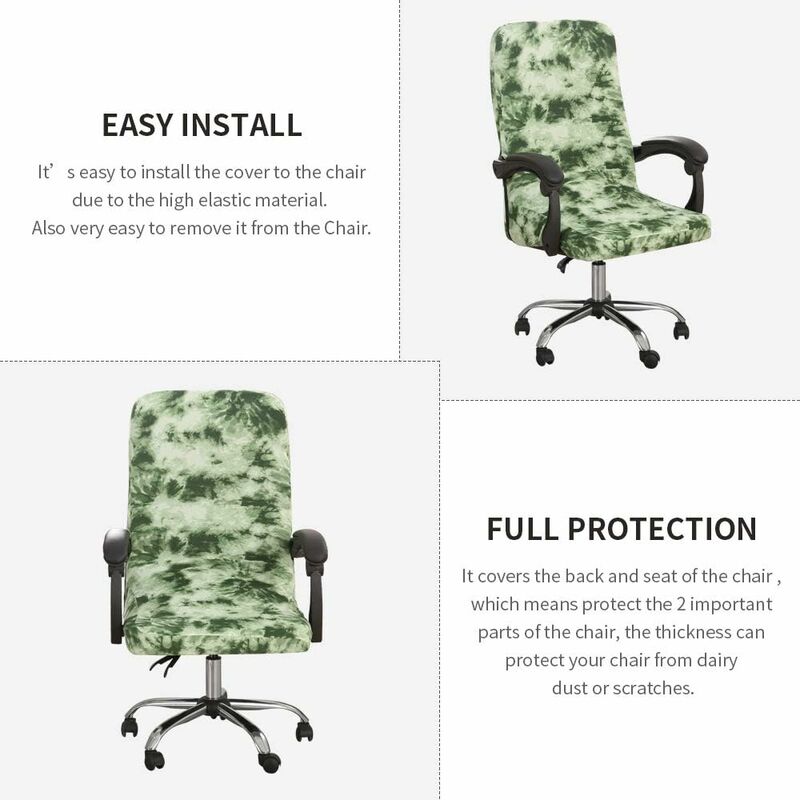 Universal Stretch Office Chair Cover Microfiber Washable Printed Office Chair Cover Stretch Armchair Covers V1188-MS-227-2127